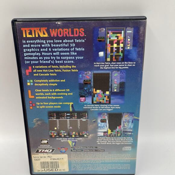 Tetris Worlds (Sony PlayStation 2, 2002) PS2 - CIB - Complete w/ Manual - Picture 4 of 7